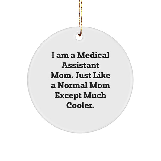 Christmas Gift for Her Medical Assistant Mom Ornament Present - Image 1