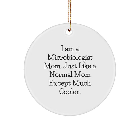 Microbiologist Mom Christmas Ornament Favorite Bright for Happy Kids Gift - Image 1