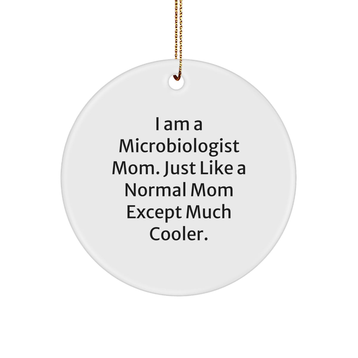 Family Treasure Microbiologist Mom for Family Christmas Ornament Gift - Image 1