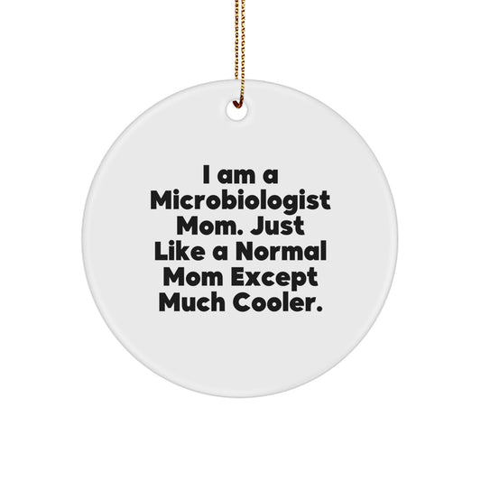Christmas Ornament Microbiologist Mom Idea for Coworkers Gift - Image 1