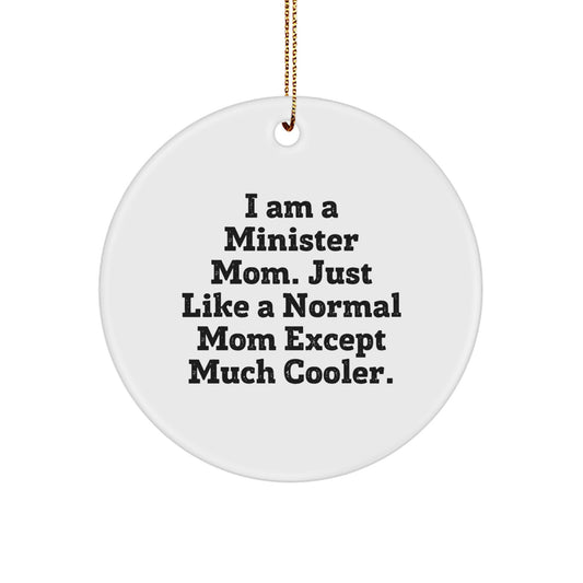 Minister Mom Keepsake Christmas Ornament for Him Holiday Gift - Image 1