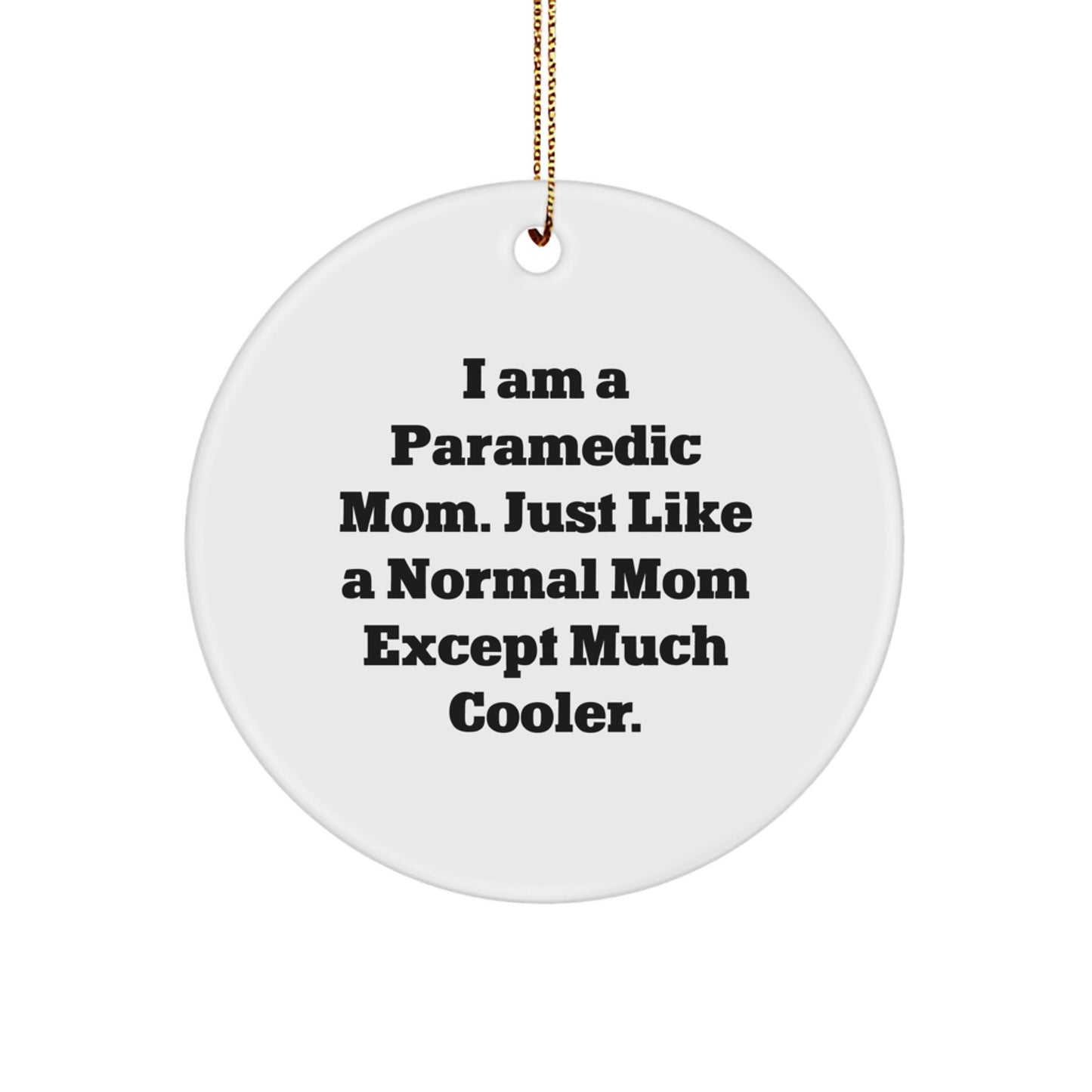 Paramedic Circle Ornament for Neighbors Collectible Christmas Gift - Image 1