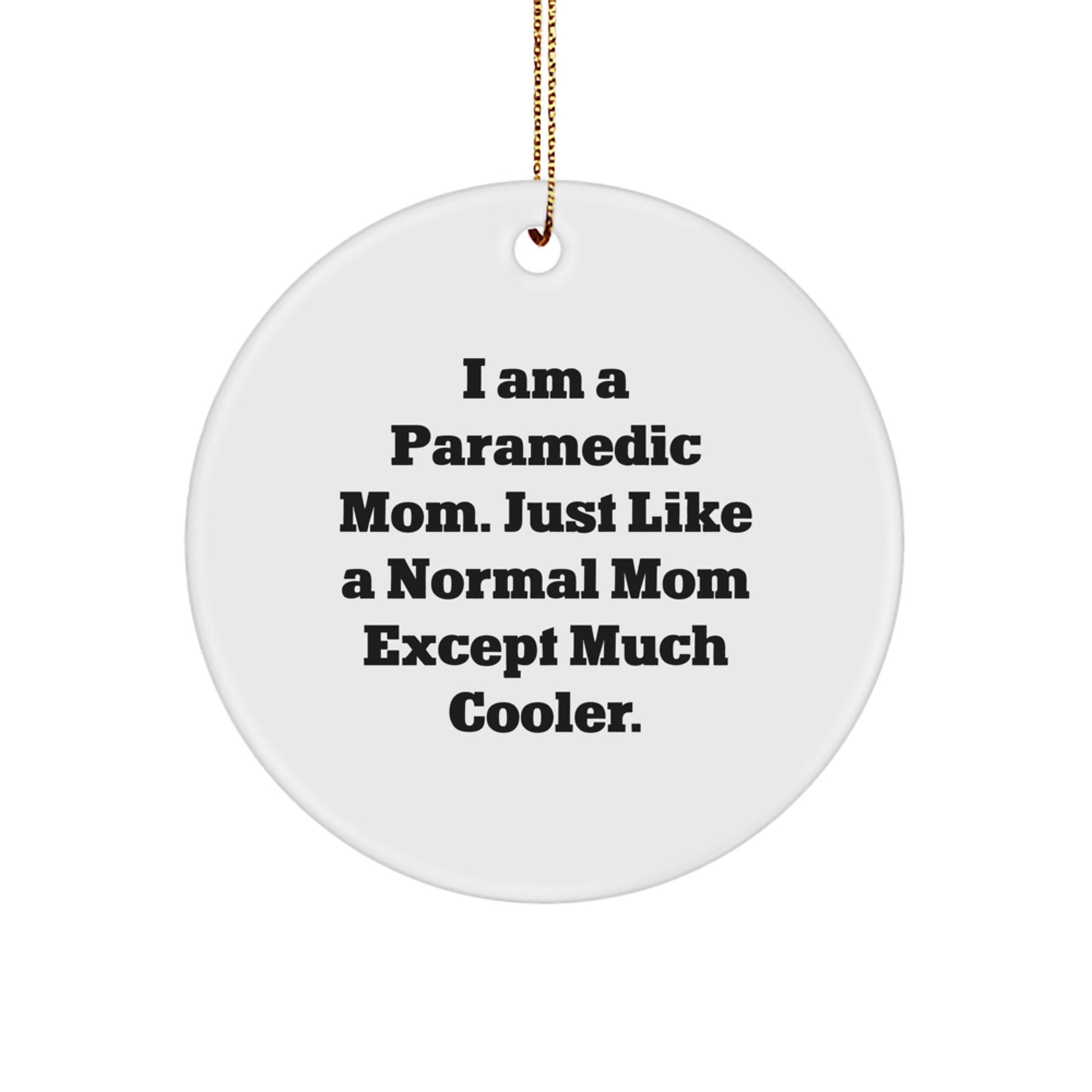 Paramedic Circle Ornament for Neighbors Collectible Christmas Gift - Image 1