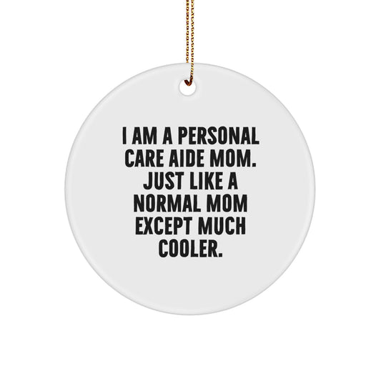 Cool Personal Care Aide Christmas Ornament Gift for Friends - Image 1