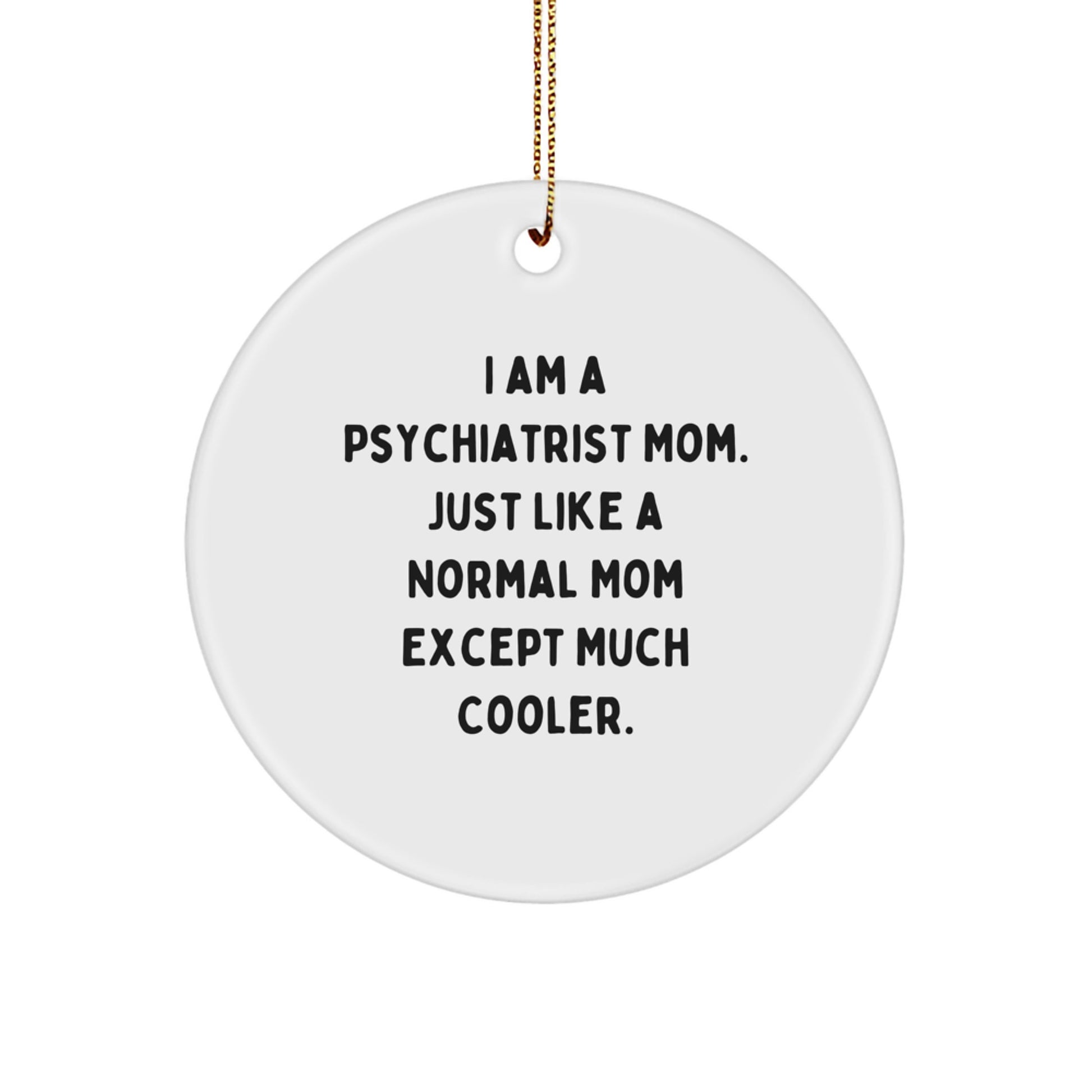 Psychiatrist Circle Christmas Ornament for Kids Favorite Gift - Image 1