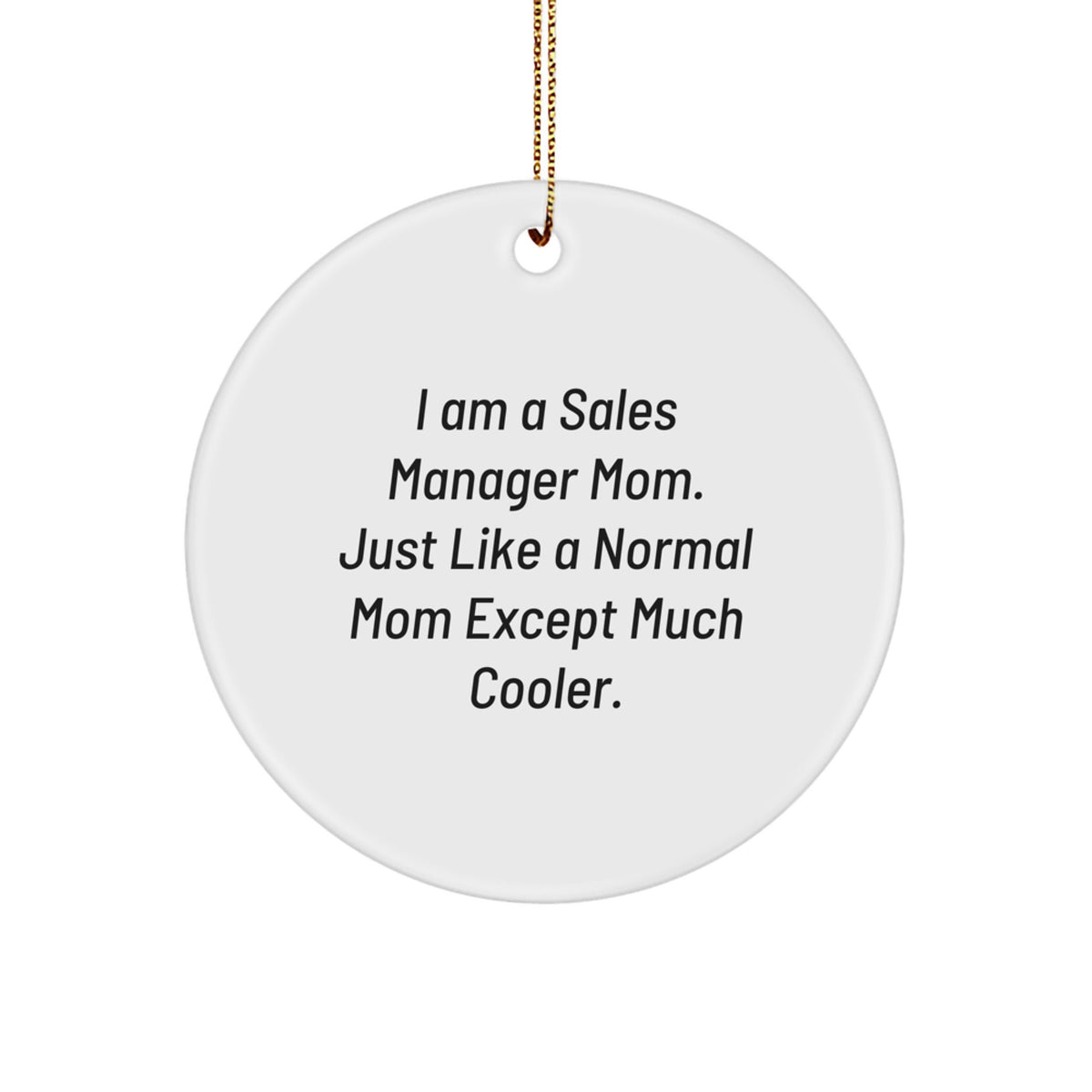 Sales Manager Keepsake Christmas Ornament for Him Gift - Image 1