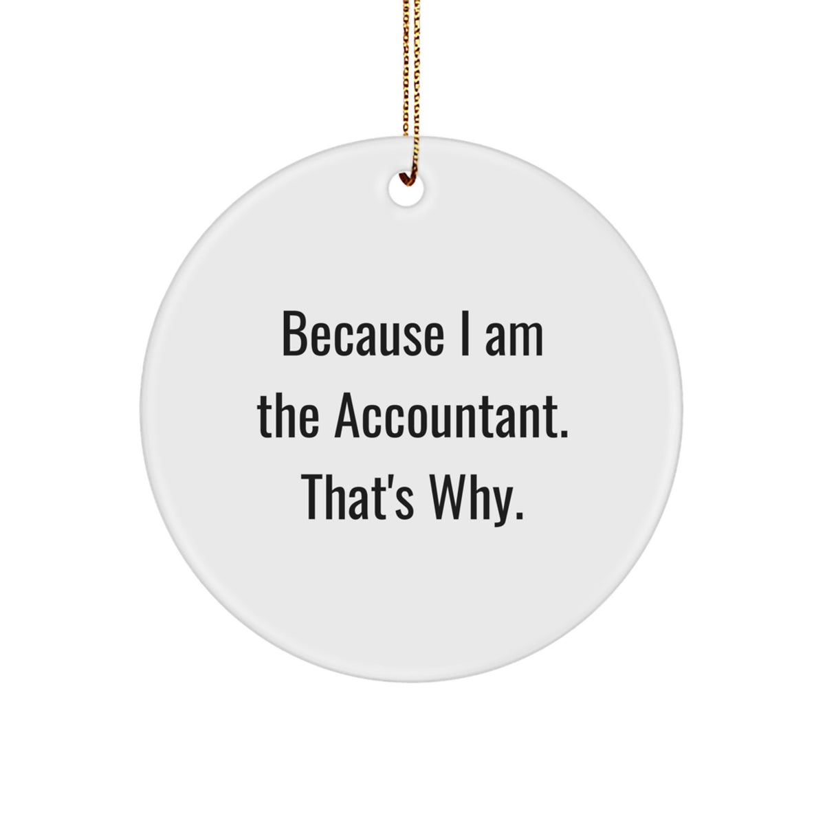Accountant Keepsake Christmas Ornament for Him Gift - Image 1