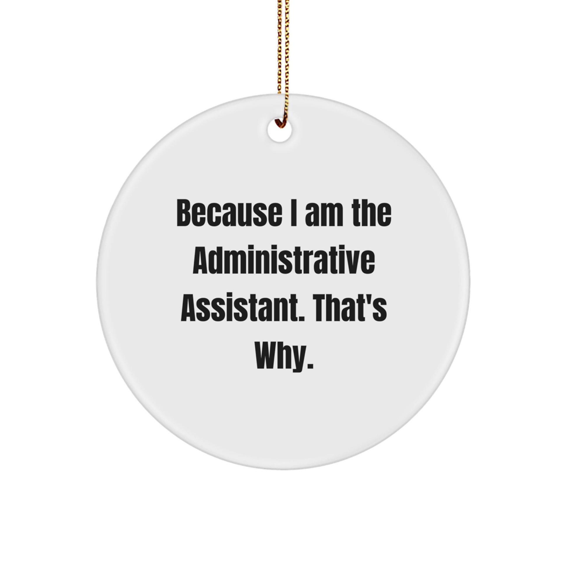 Favorite Administrative Assistant Bright Christmas Gift Ornament - Image 1