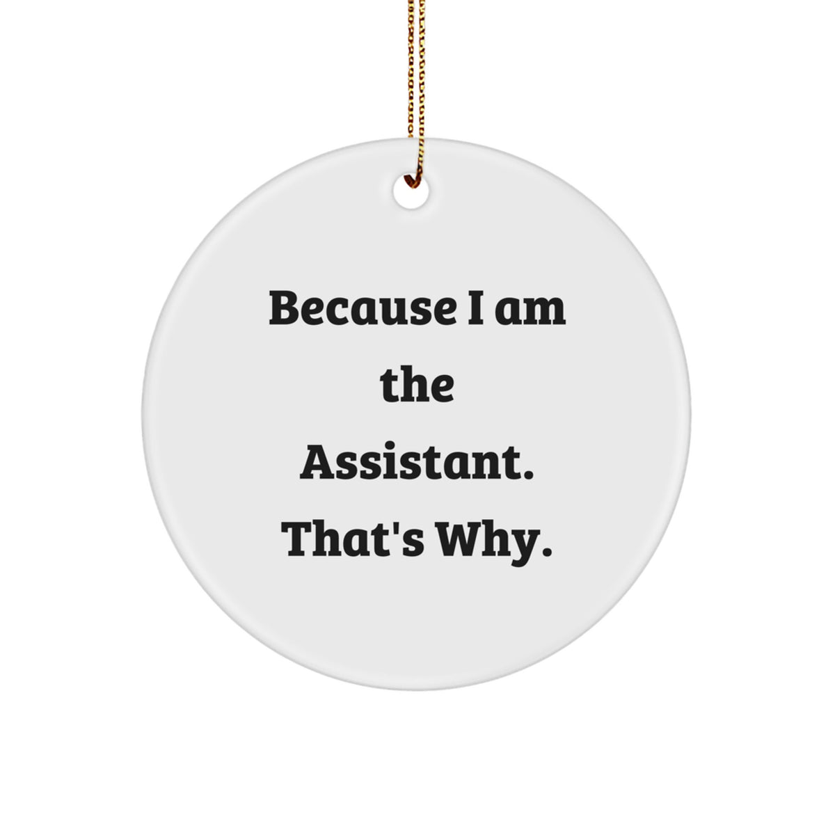 Christmas Ornament Gift for Coworkers - Witty Assistant Idea - Image 1