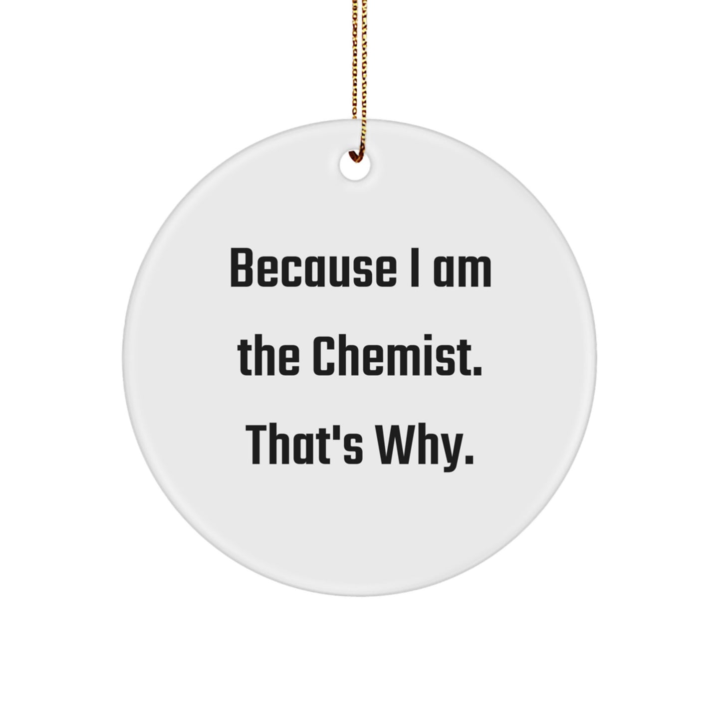 Chemist Circle Ornament Favorite Kids Christmas Gift - Image 1