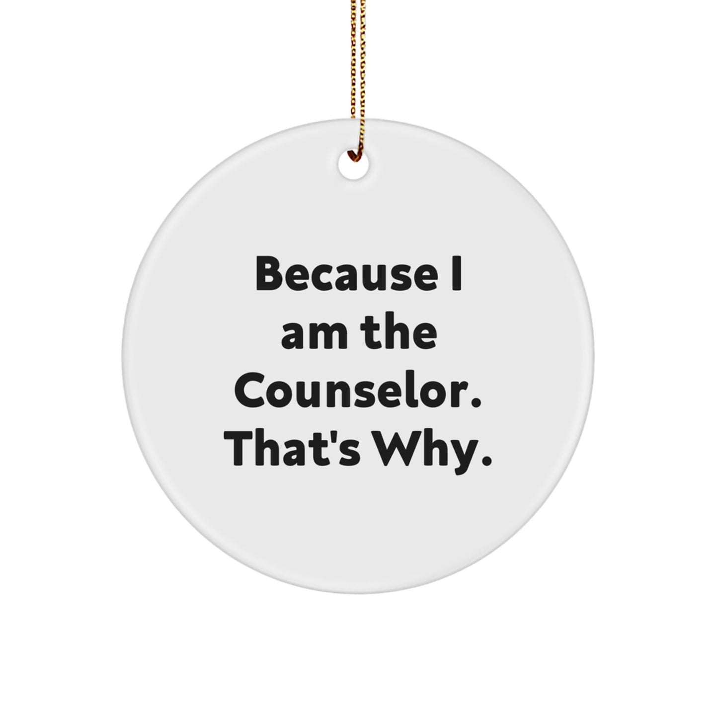 Christmas Gift for Her Counselor Circle Ornament Present - Image 1