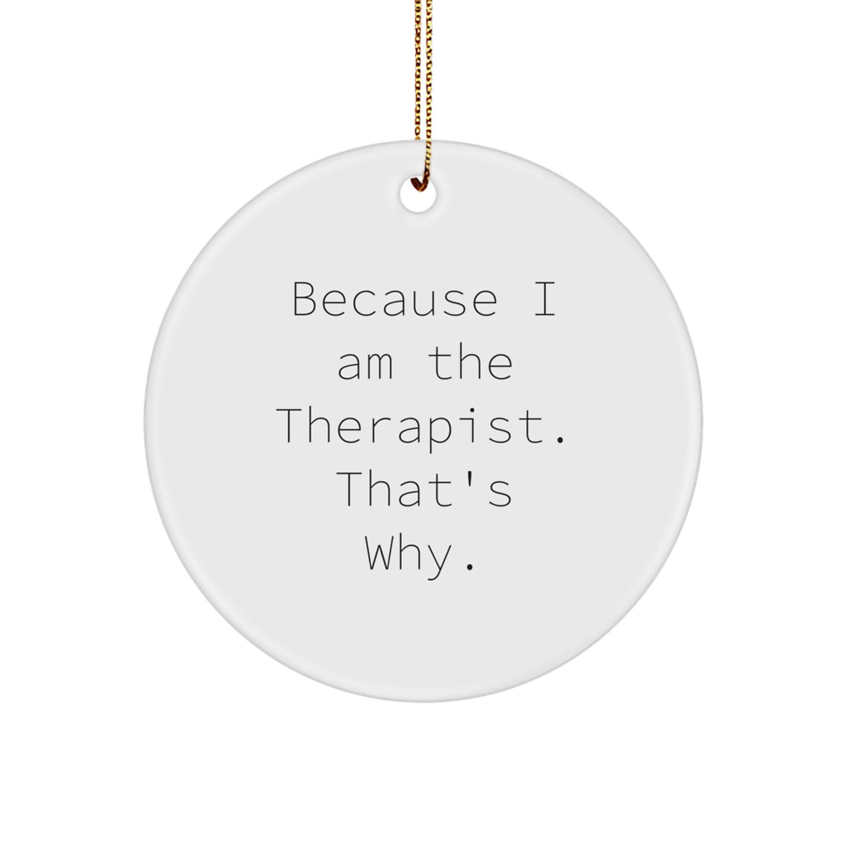Therapist Keepsake Christmas Ornament for Him Holiday Gift Bright - Image 1