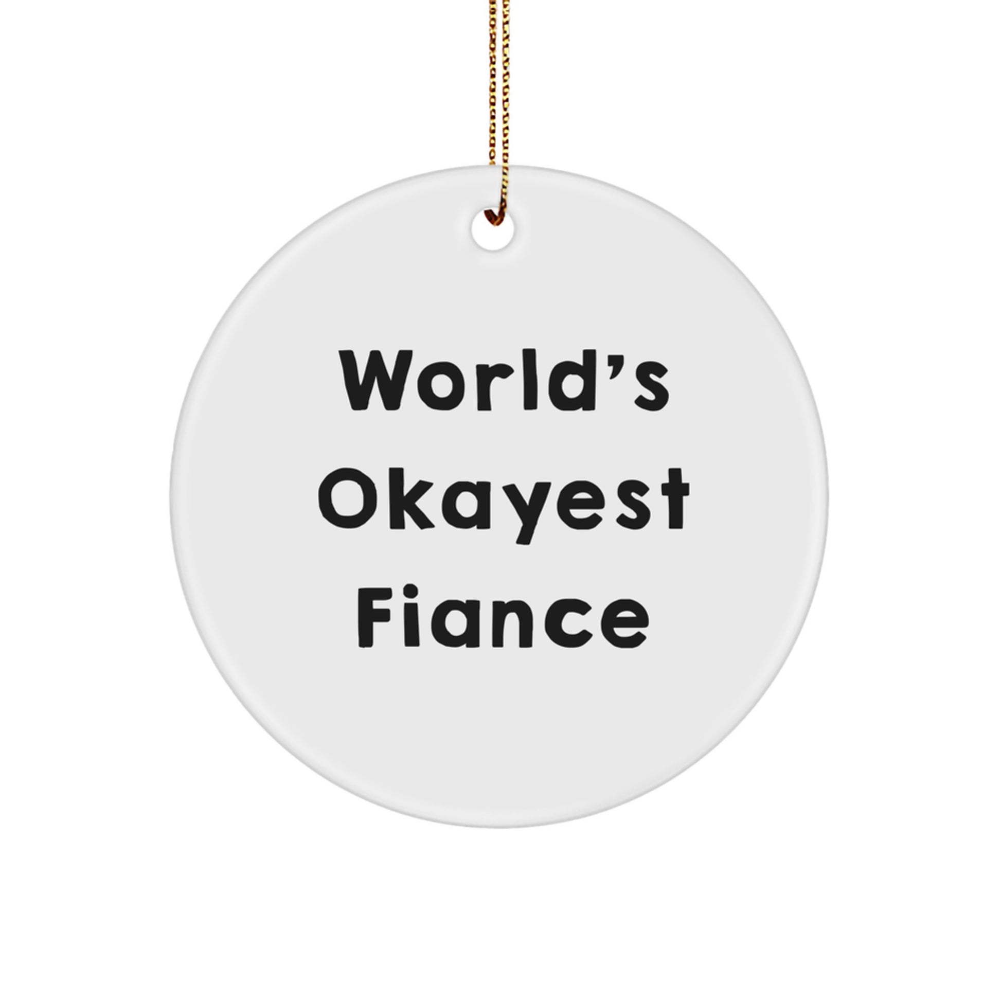Fiance Treasure Christmas Ornament for Family Gift - Image 1