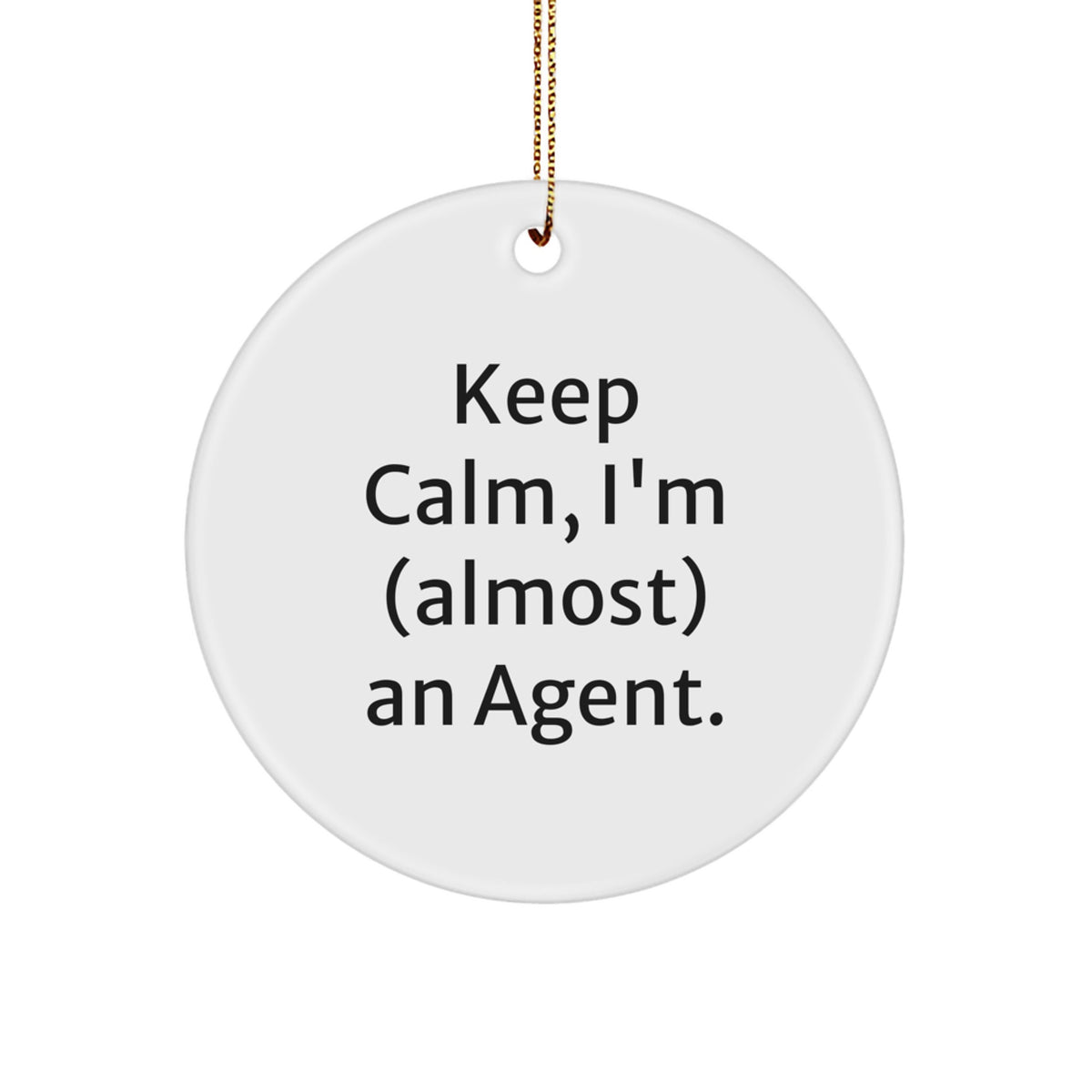 Agent Keepsake Christmas Ornament for Him Gift – Holiday Keepsake - Image 1