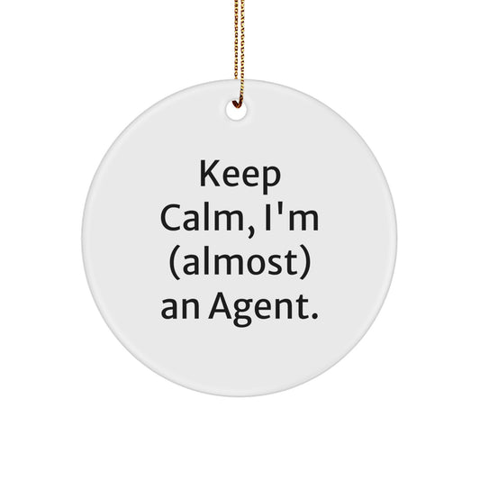 Agent Keepsake Christmas Ornament for Him Gift – Holiday Keepsake - Image 1