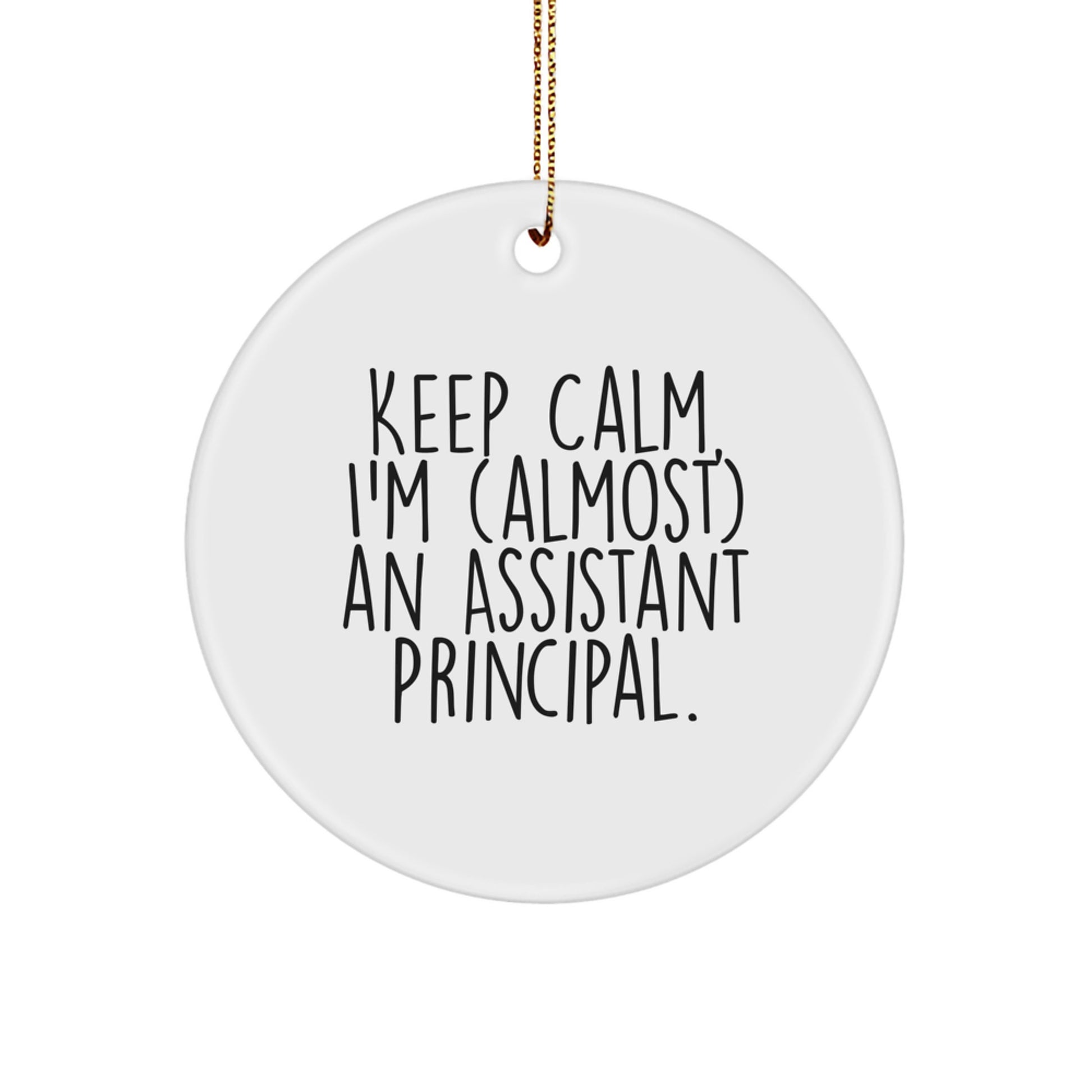 Assistant Principal Keepsake Christmas Ornament for Him Durable Gift - Image 1