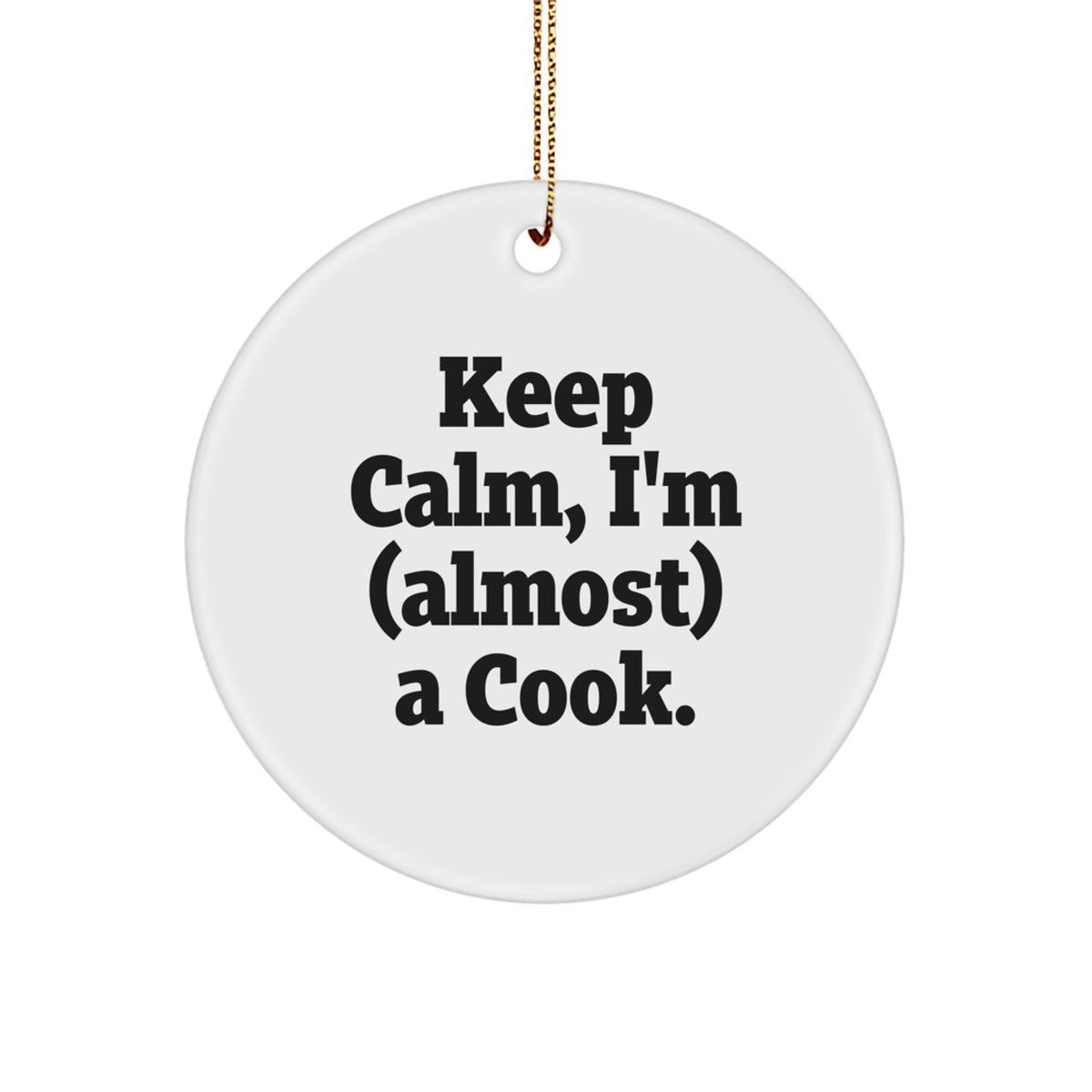 Cook Keepsake Christmas Ornament for Him Gift - Image 1