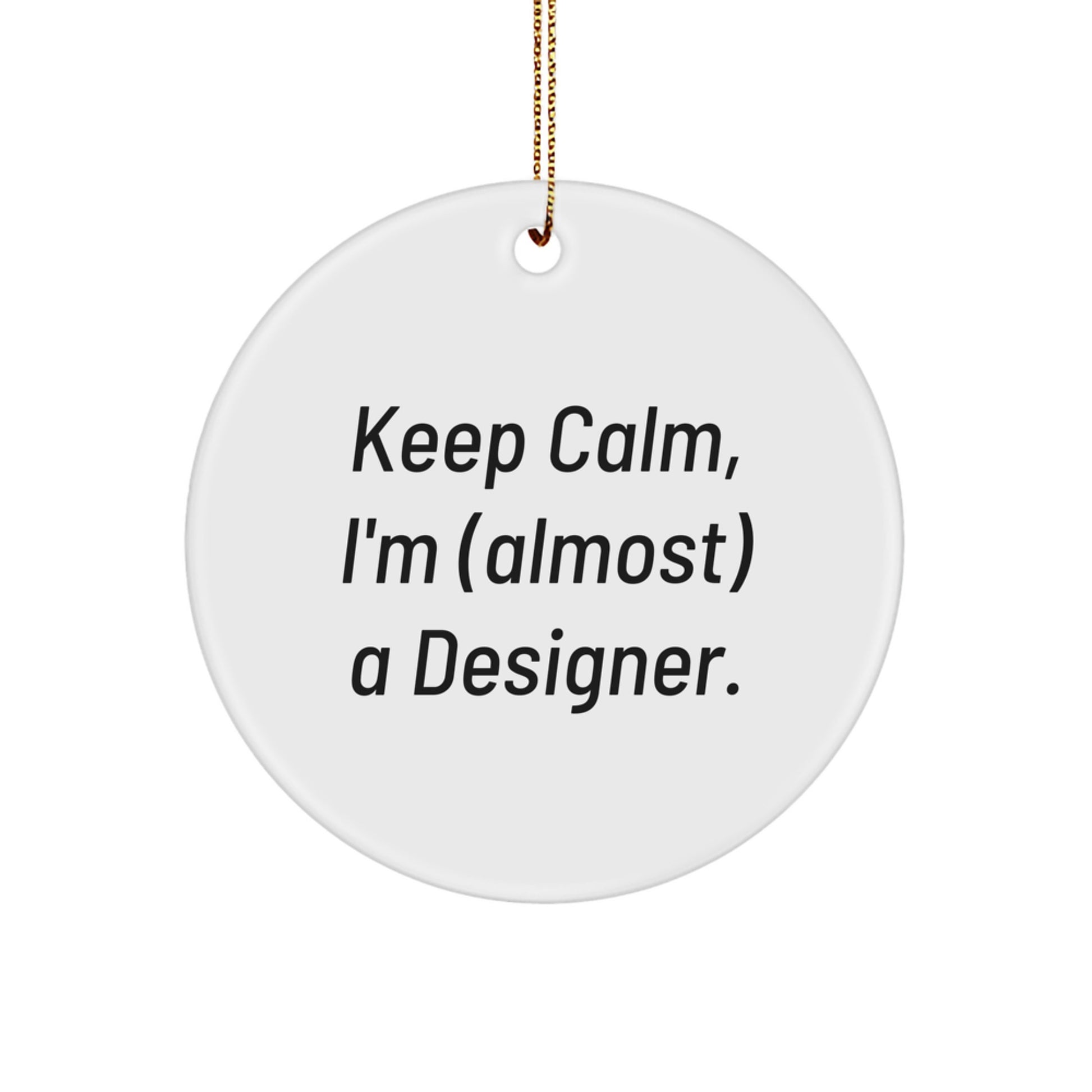 Designer Calm Novelty Christmas Ornament for Friends Gift - Image 1