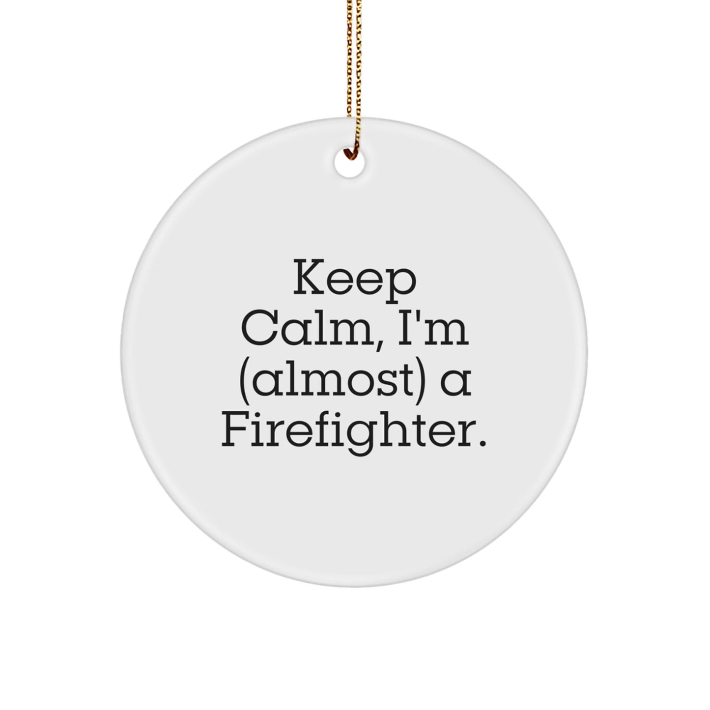 Novelty Firefighter Keepsake Christmas Ornament for Friends Gift - Image 1