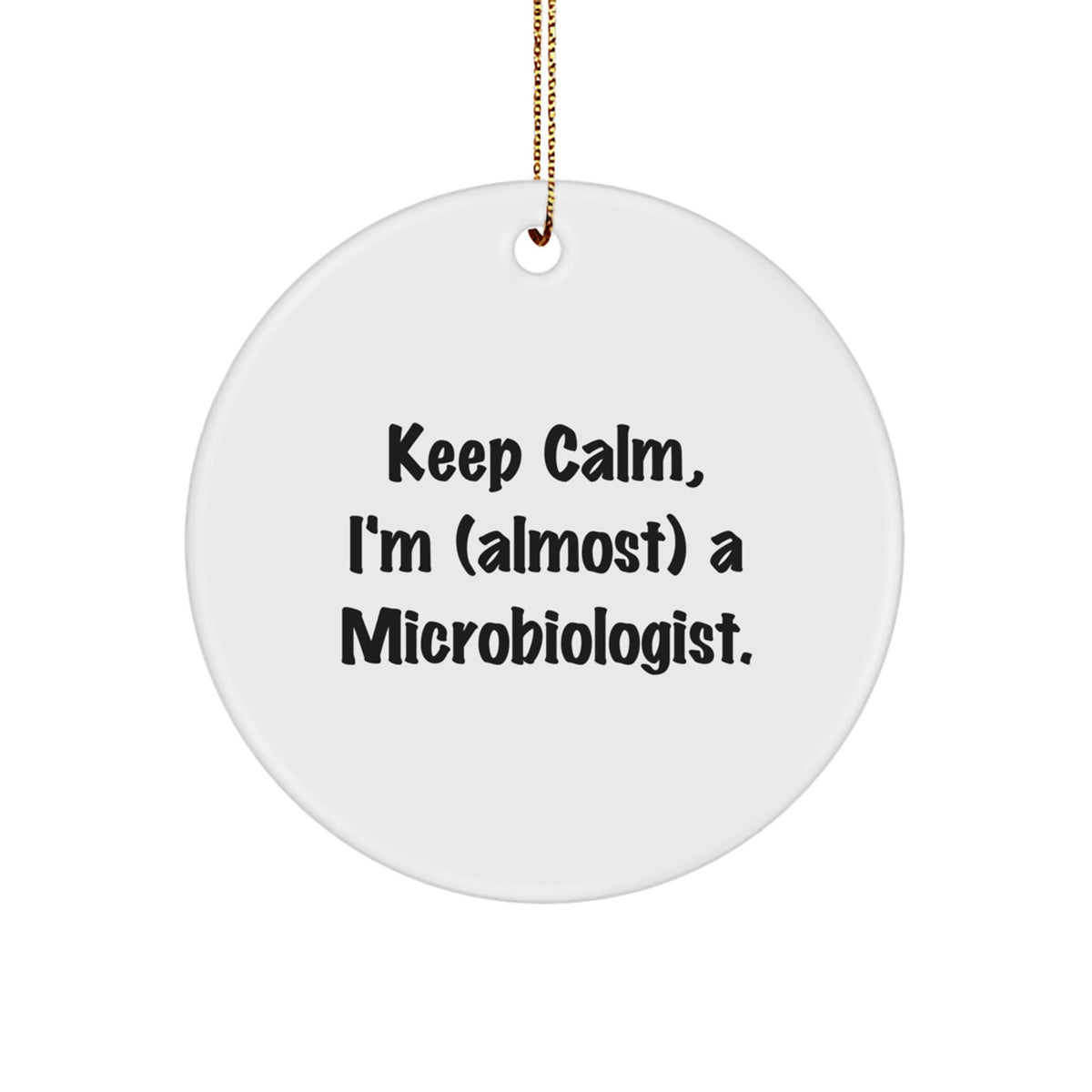 Microbiologist Keepsake Holiday Christmas Ornament for Him Gift - Image 1