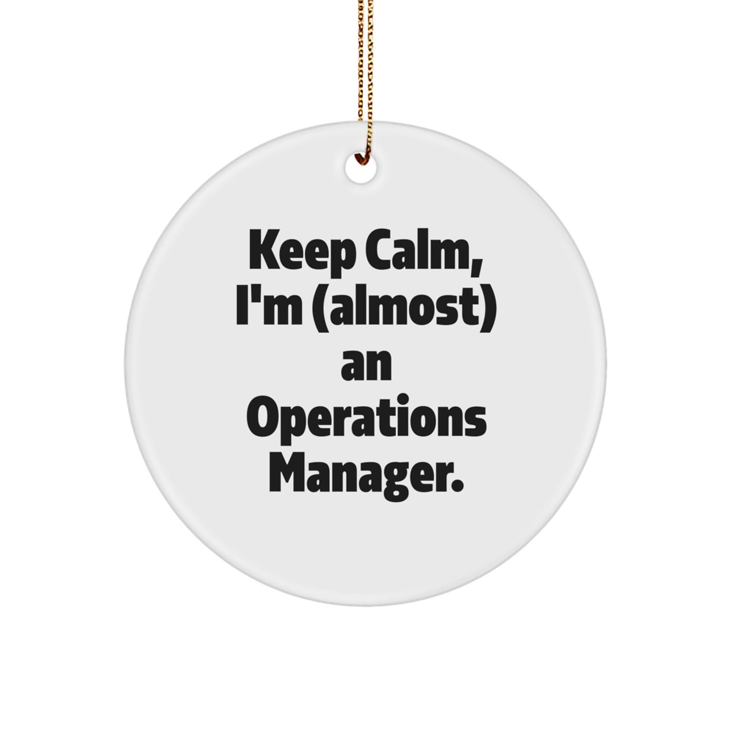 Christmas Gift for Her Present Operations Manager Ornament - Image 1