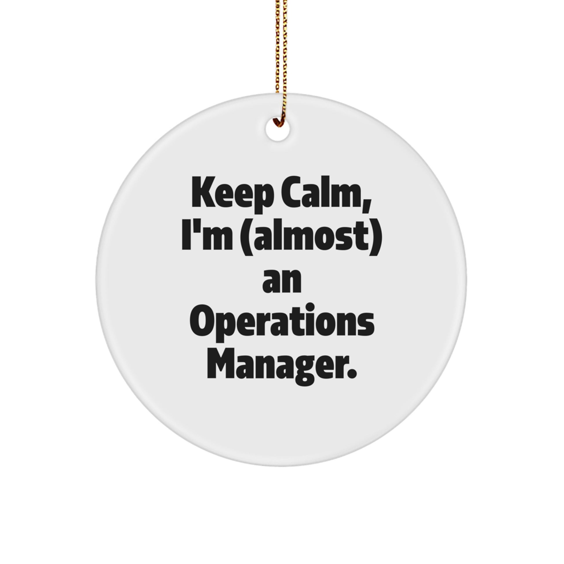 Christmas Gift for Her Present Operations Manager Ornament - Image 1