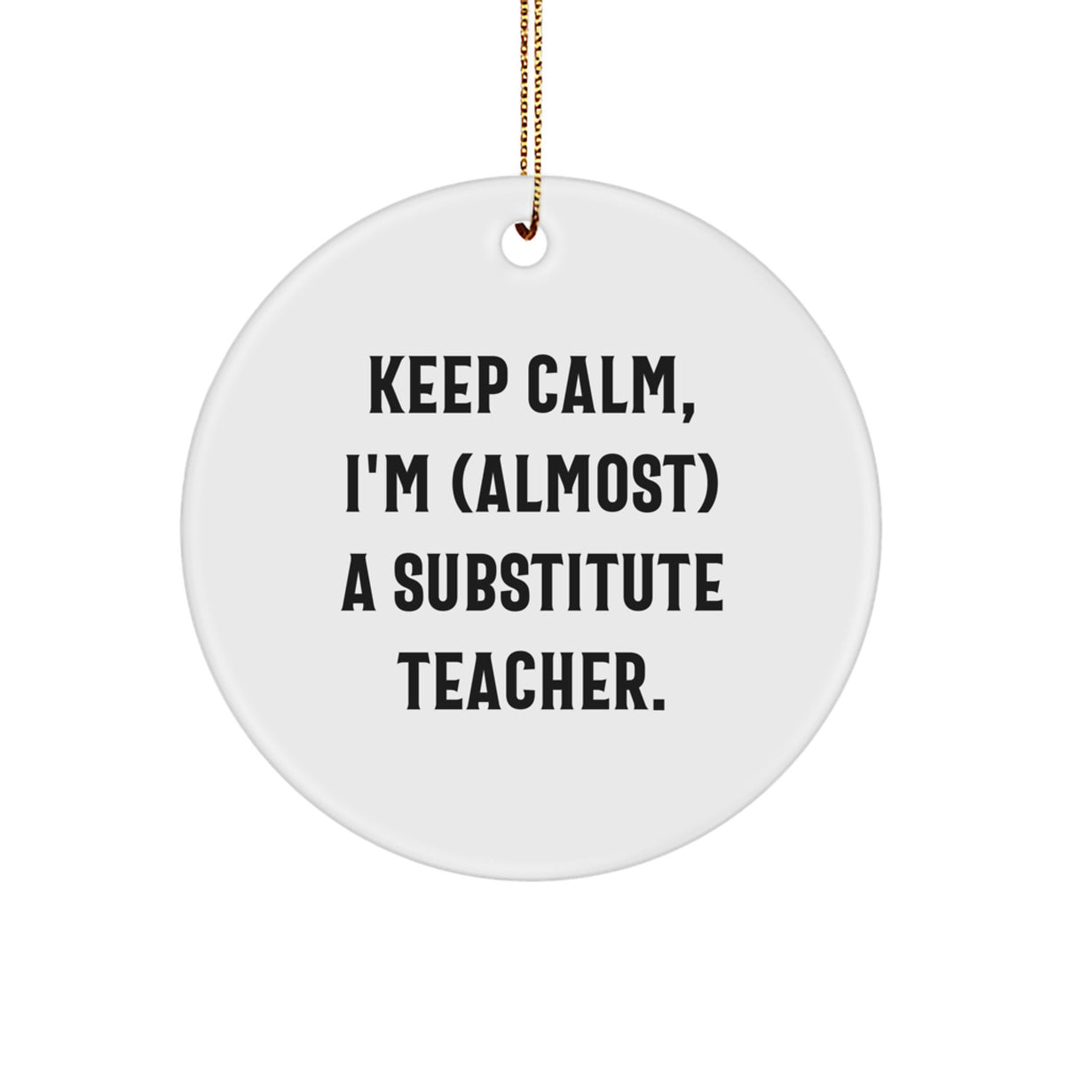 Christmas Gift for Her Substitute Teacher Ornament Present Light - Image 1