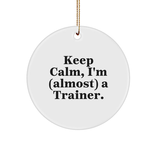 Christmas Gift for Her Trainer Keepsake Ornament Present White - Image 1