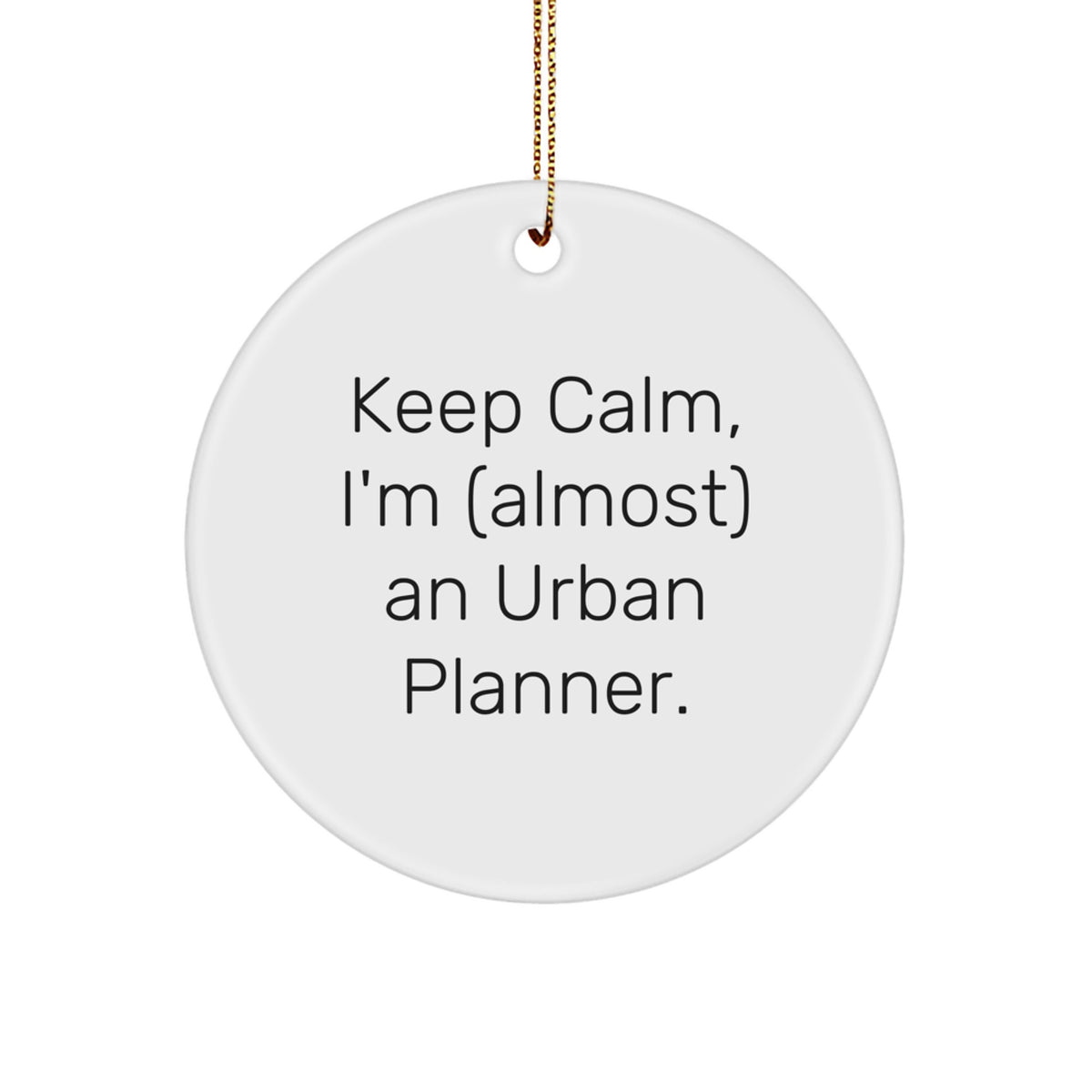 Christmas Gift for Teens Urban Planner Keep Calm Ornament Surprise - Image 1