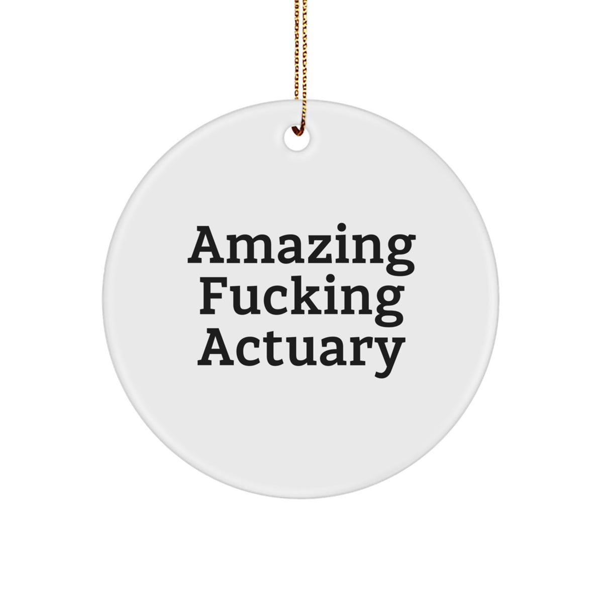 Sassy Actuary Christmas Ornament for Roommates Memento Gift Holiday - Image 1