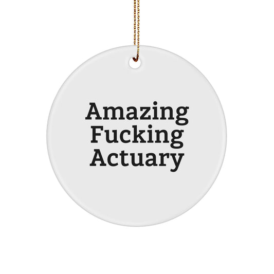 Sassy Actuary Christmas Ornament for Roommates Memento Gift Holiday - Image 1
