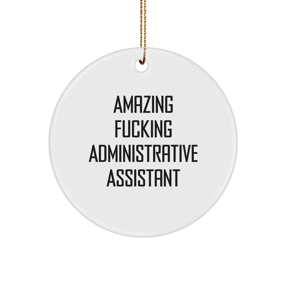 Amazing Administrative Assistant Christmas Ornament for Roommates Gift - Image 1
