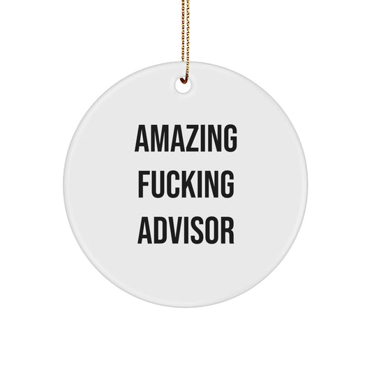 Bold Advisor Novelty Christmas Ornament for Friends Gift - Image 1