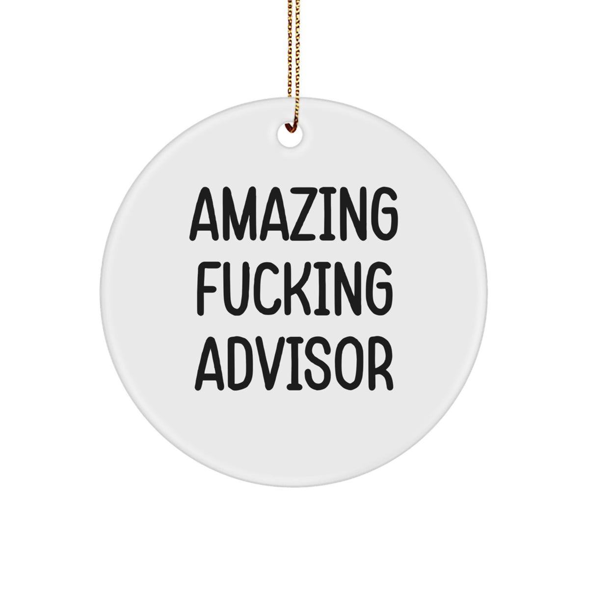 Christmas Gift for Her Advisor Circle Ornament Present Amazing - Image 1