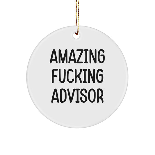 Christmas Gift for Her Advisor Circle Ornament Present Amazing - Image 1