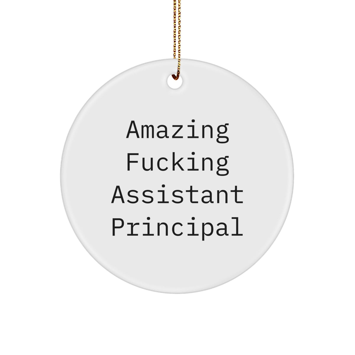 Christmas Ornament Gift for Coworkers - Amazing Fucking Assistant - Image 1
