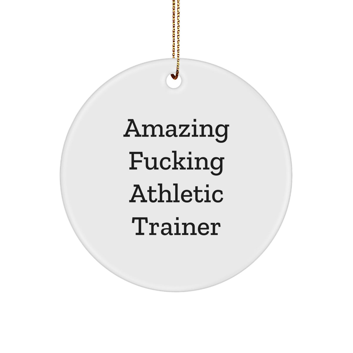 Favorite Christmas Ornament Gift for Kids - Amazing Fucking Athletic - Image 1