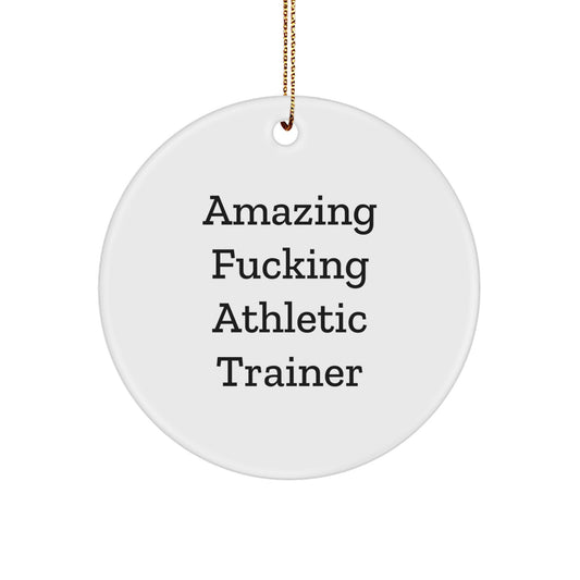 Favorite Christmas Ornament Gift for Kids - Amazing Fucking Athletic - Image 1