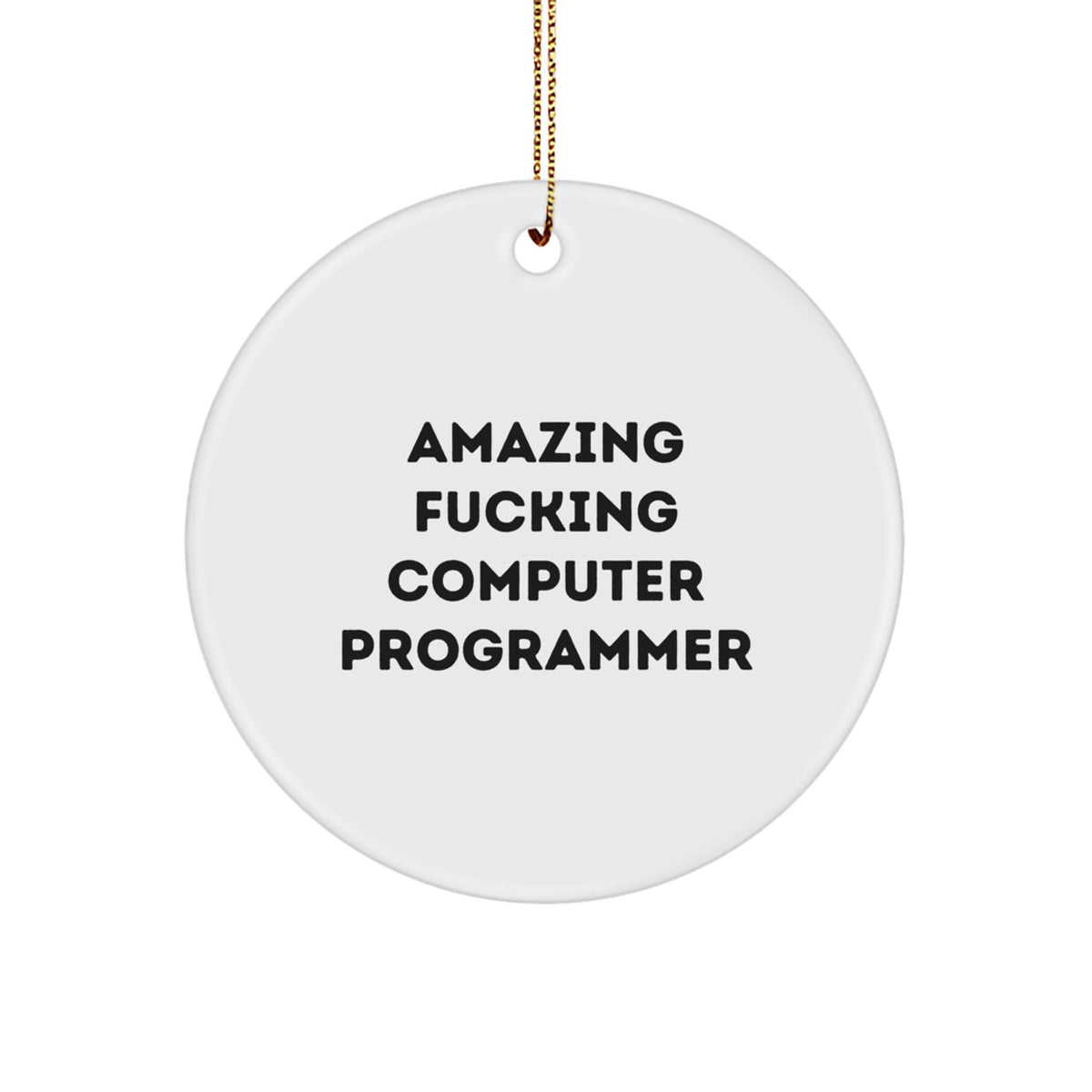 Computer Programmer Christmas Unique Gift Keepsake for Him - Image 1