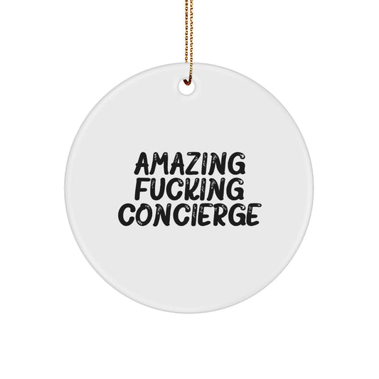 Family Treasure Christmas Ornament Amazing F*cking Concierge Gift - Image 1
