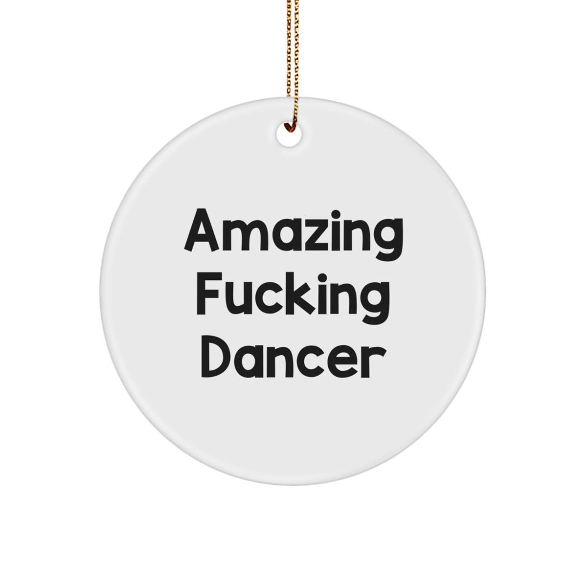 Dancer Circle Ornament Collectible for Neighbors Christmas Gift - Image 1