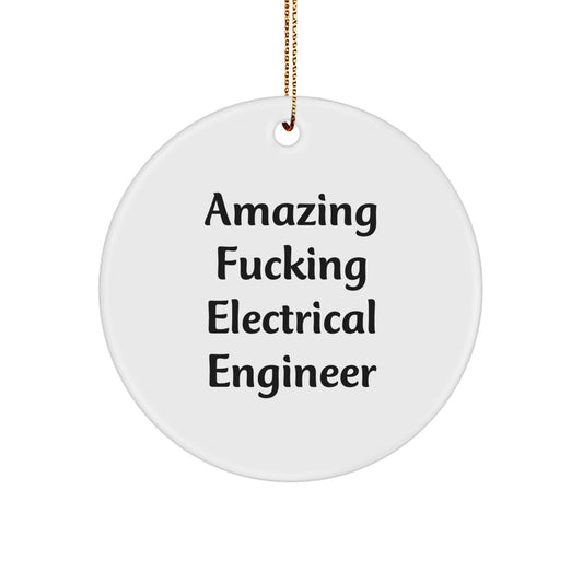 Christmas Ornament Gift for a Colleague Amazing Fucking Electrical - Image 1