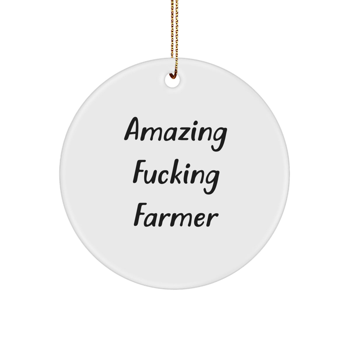 Amazing Fucking Farmer Christmas Ornament Gift for Family - Holiday - Image 1