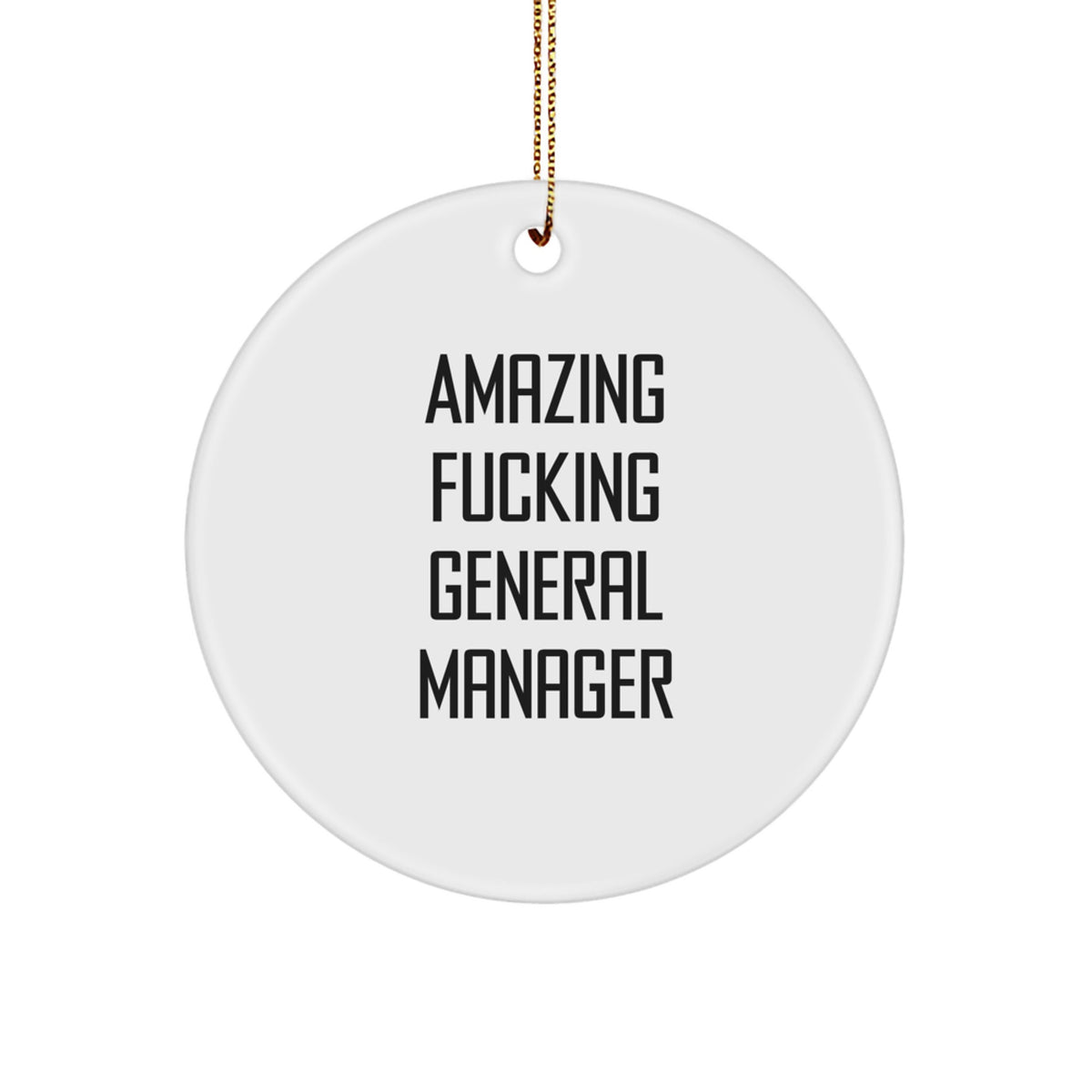 General Manager Circle Ornament Favorite for Kids Christmas Gift - Image 1