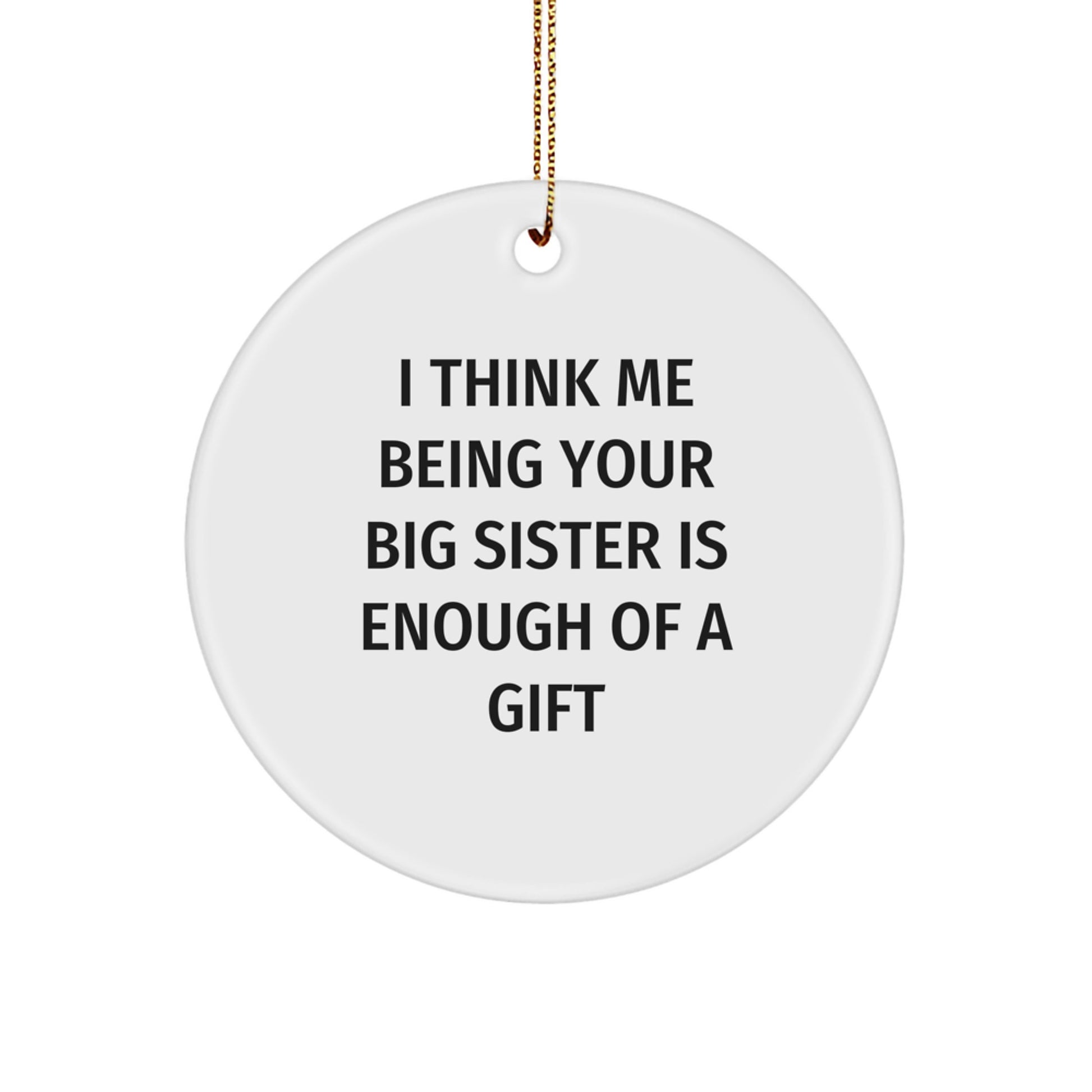 Big Sister Keepsake Christmas Ornament for Her Heartwarming Memory Gift - Image 1