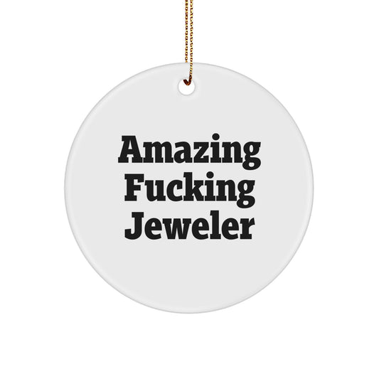 Jeweler Keepsake Christmas Ornament for Him Gift – Amazing Jeweler - Image 1