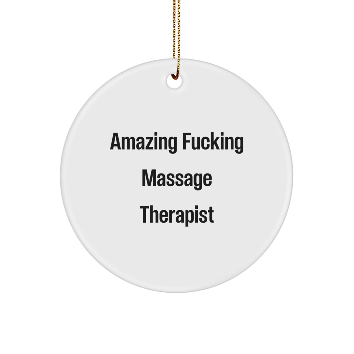 Massage Therapist Keepsake Christmas Ornament for Him Holiday Gift - Image 1