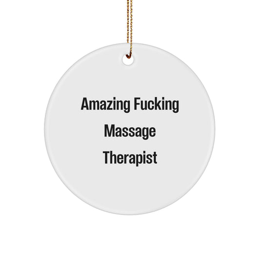 Massage Therapist Keepsake Christmas Ornament for Him Holiday Gift - Image 1