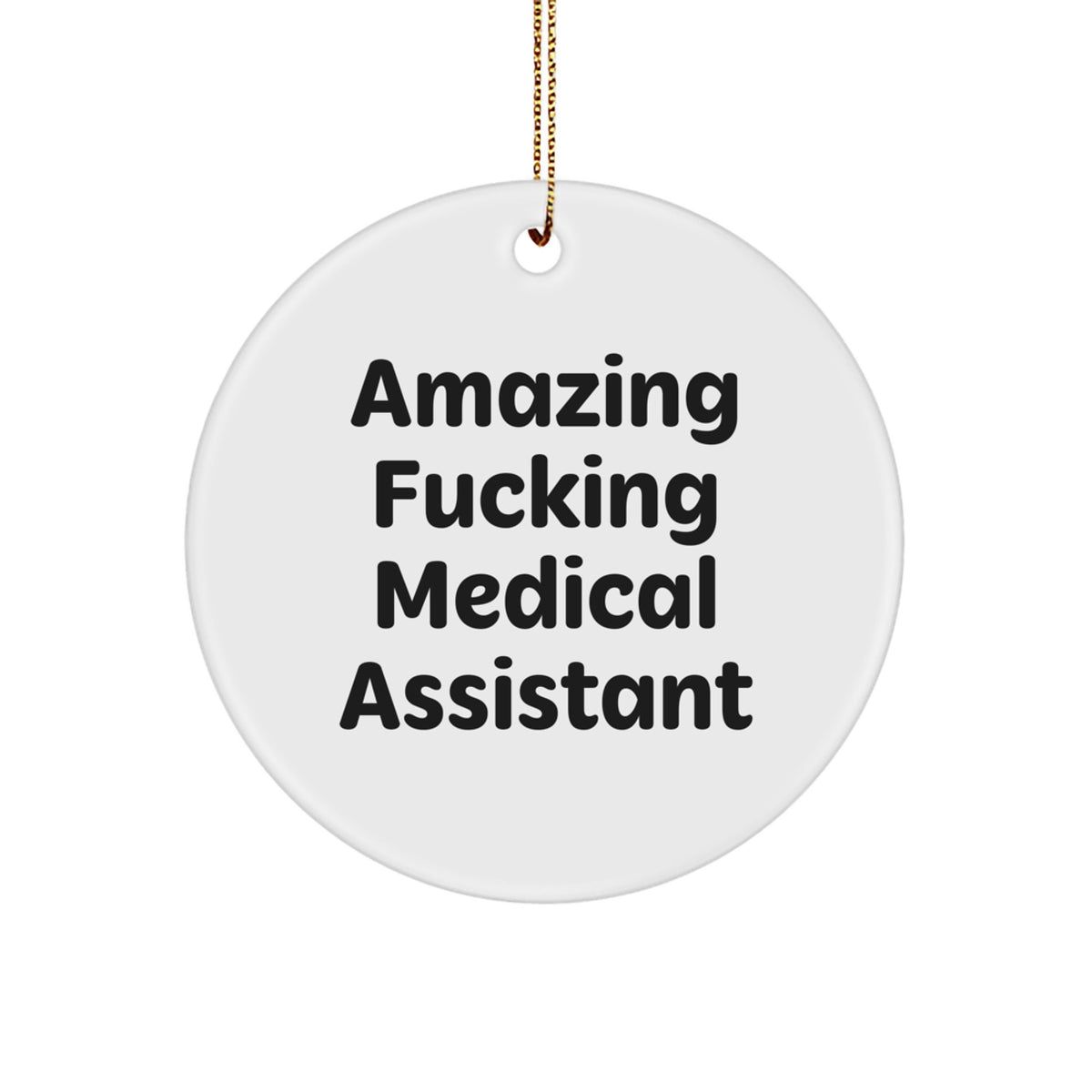Medical Assistant Treasure Circle Ornament for Family Christmas Gift - Image 1