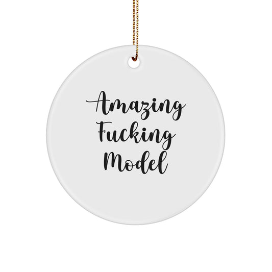 Christmas Gift Model Circle Ornament for Her Present - Image 1